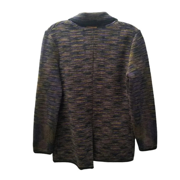 M Missoni 42 Purple Orange Black Heathered Blazer Cardigan - Picture 2 of 11